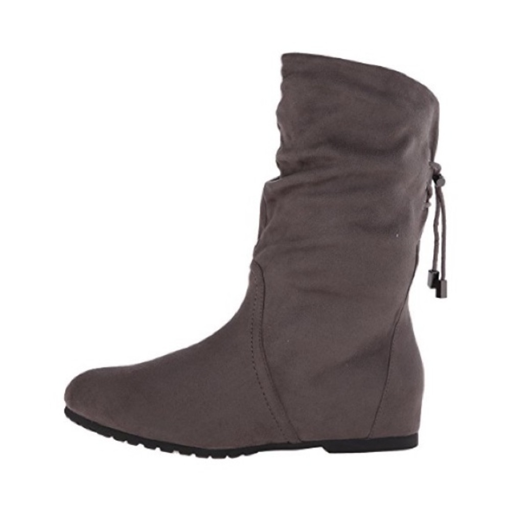 Aldo Gray Neria Microsuede Slouchy Toggle Detail Boots Womens Size 7